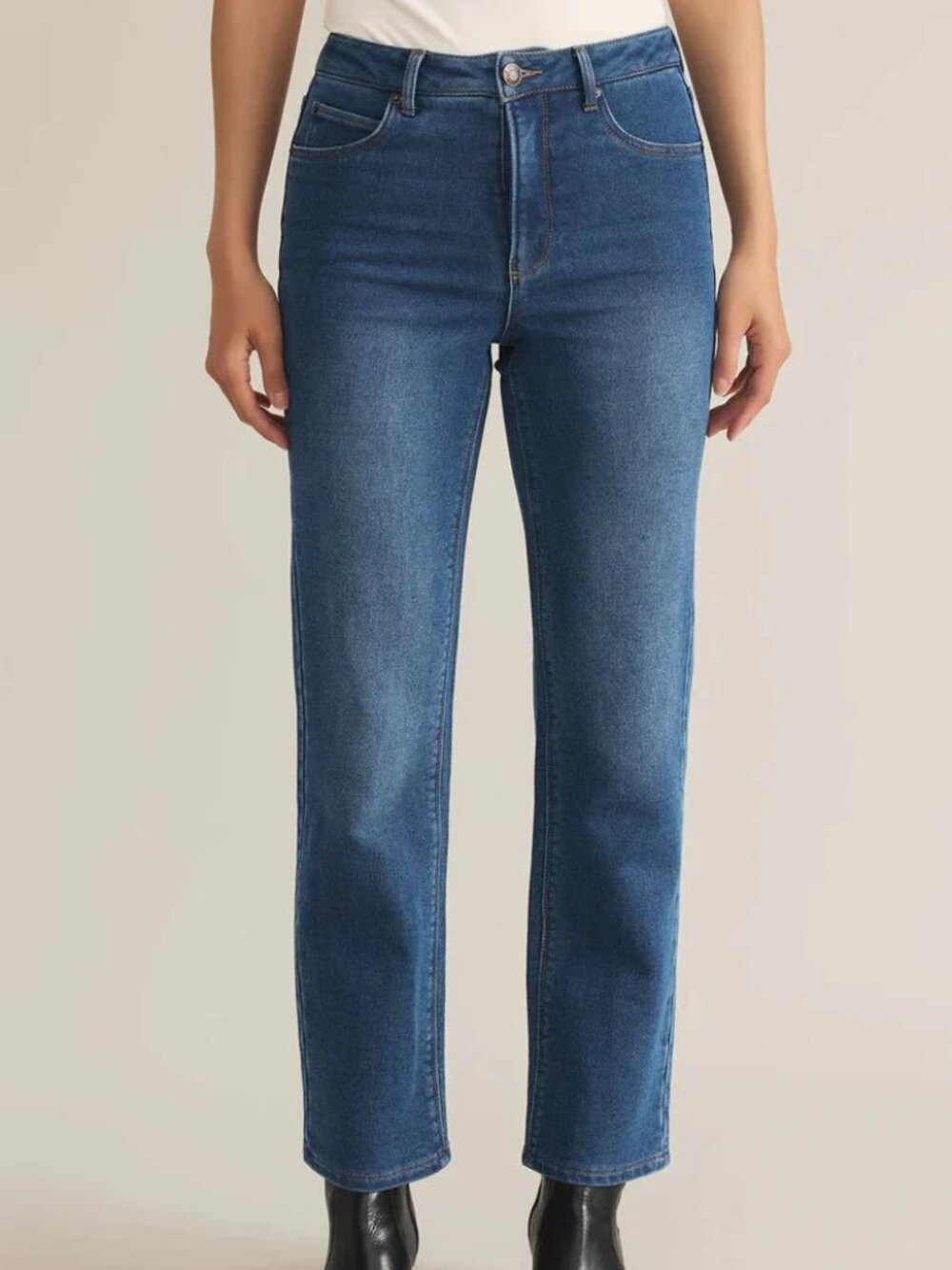 Z SUPPLY Val Denim Straight Leg Jeans in Vintage Indigo size 30 (10)
